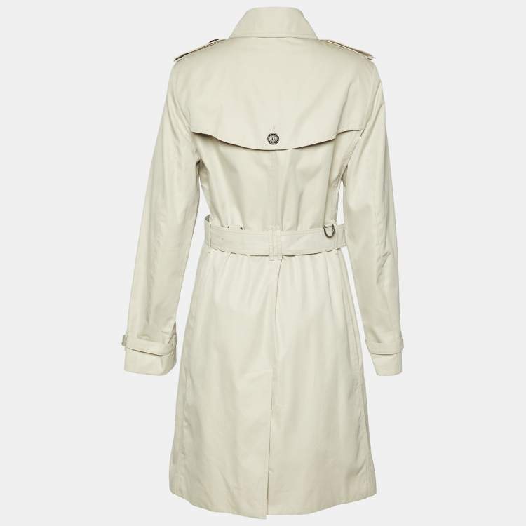 مملوكة مسبقًا Burberry Beige Cotton Double Breasted Trench Coat M