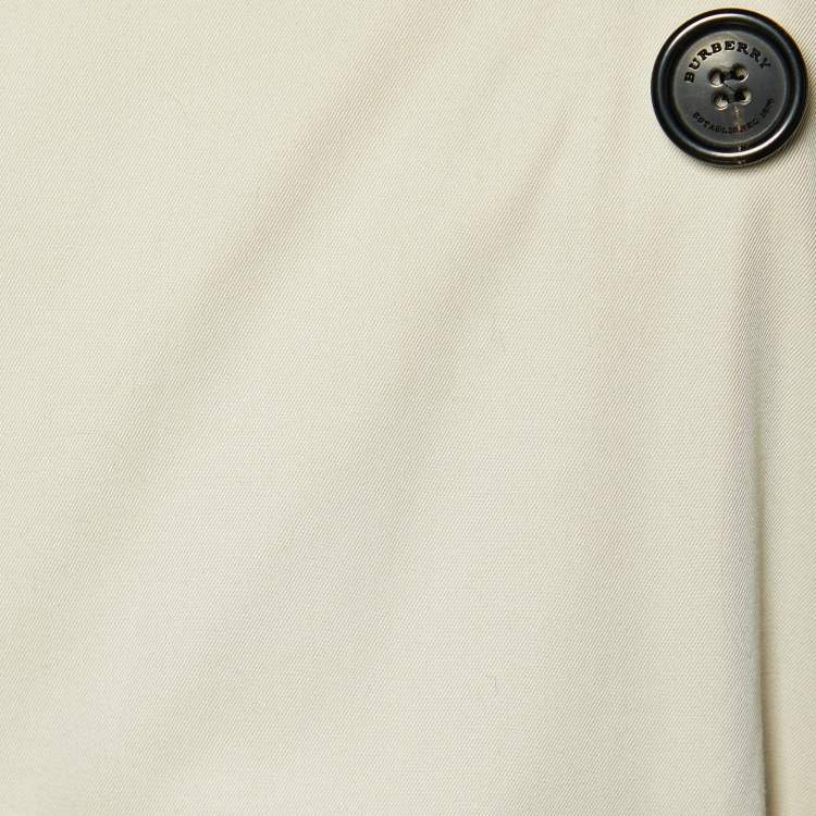 مملوكة مسبقًا Burberry Beige Cotton Double Breasted Trench Coat M