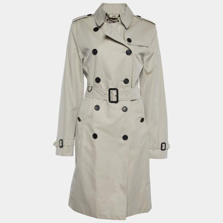 مملوكة مسبقًا Burberry Beige Cotton Double Breasted Trench Coat M