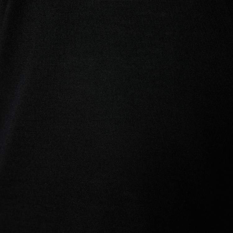 مملوكة مسبقًا Burberry Black Wool V-Neck Sweater M