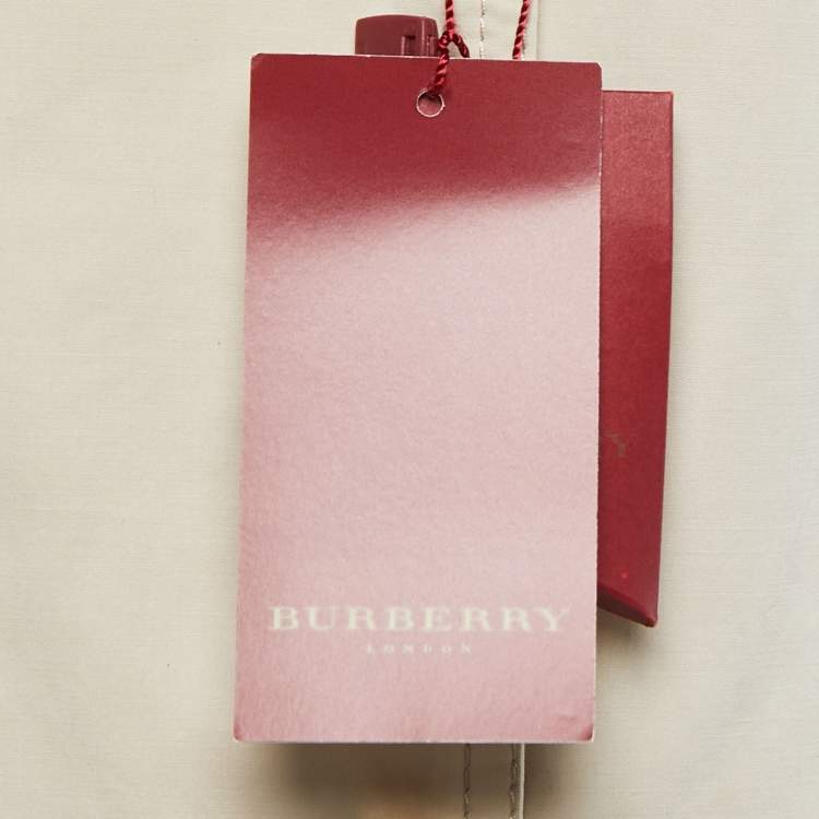 Pre Owned Burberry Beige Synthetic Double Breasted Trench Coat M