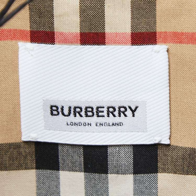 Pre Owned Burberry Black Gabardine Swingate Belted Trench Coat L 