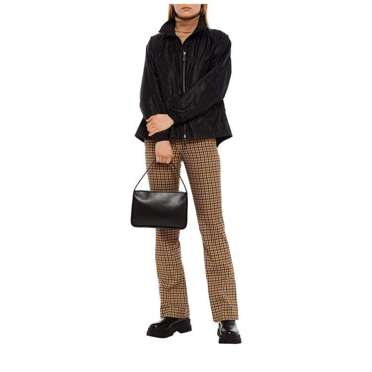 Pre Owned Burberry Black Monogram Patterned Synthetic Jacket M (UK 10)