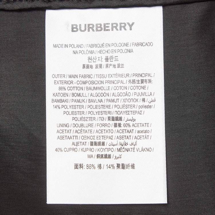 Pre Owned Burberry Black Lace Pencil Midi Skirt S