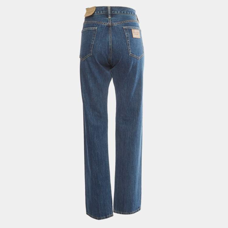 Pre Owned Burberry Blue Denim Straight Fit Jeans L Waist 31"
