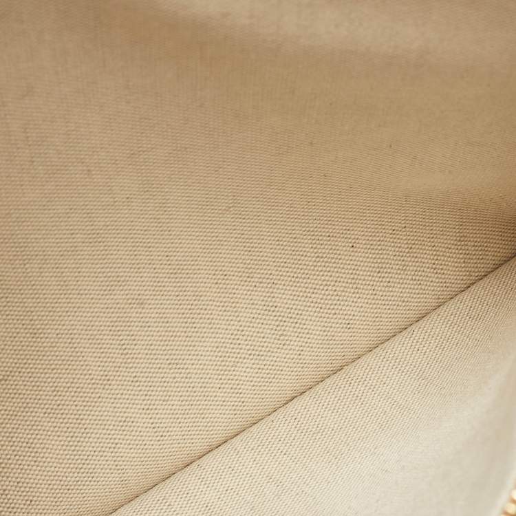 Pre Owned Burberry Beige/Tan Canvas and Leather Wristlet Pouch