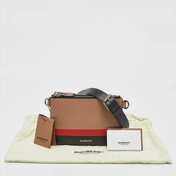 Pre Owned Burberry Multicolor Leather Benji Crossbody Bag
