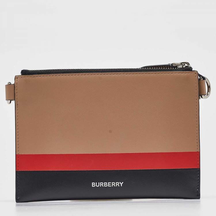 Pre Owned Burberry Multicolor Leather Benji Crossbody Bag