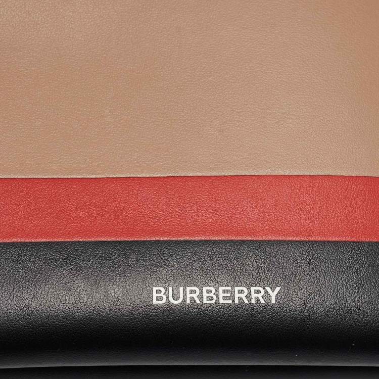 Pre Owned Burberry Multicolor Leather Benji Crossbody Bag