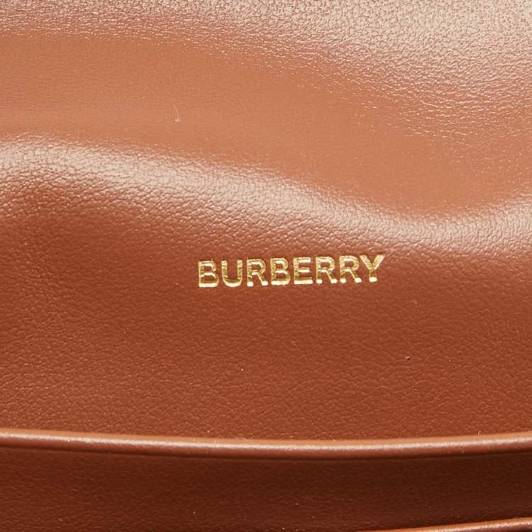 Pre Owned Burberry Black/White Canvas and Leather Halton Continental Wallet