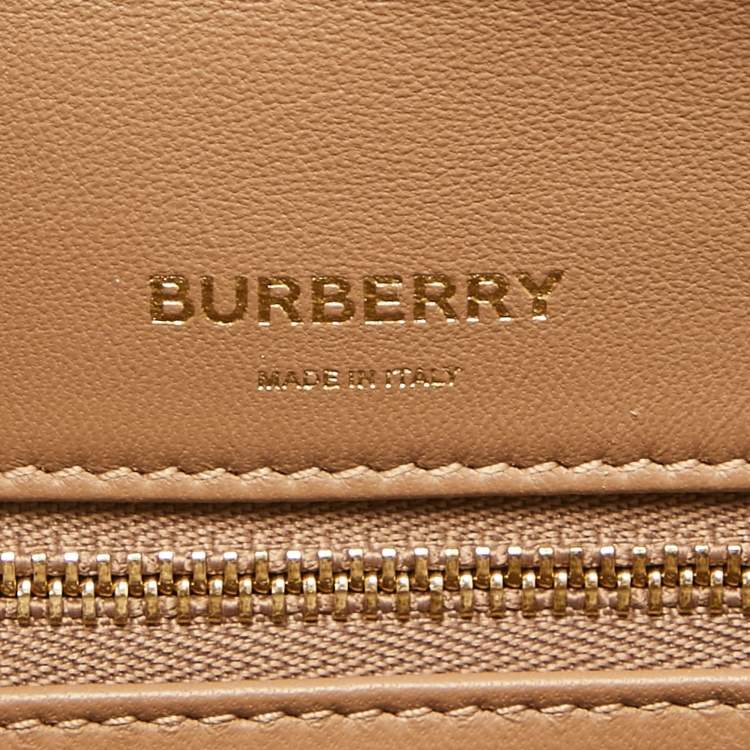 Pre Owned Burberry Brown Leather Small Olympia Shoulder Bag