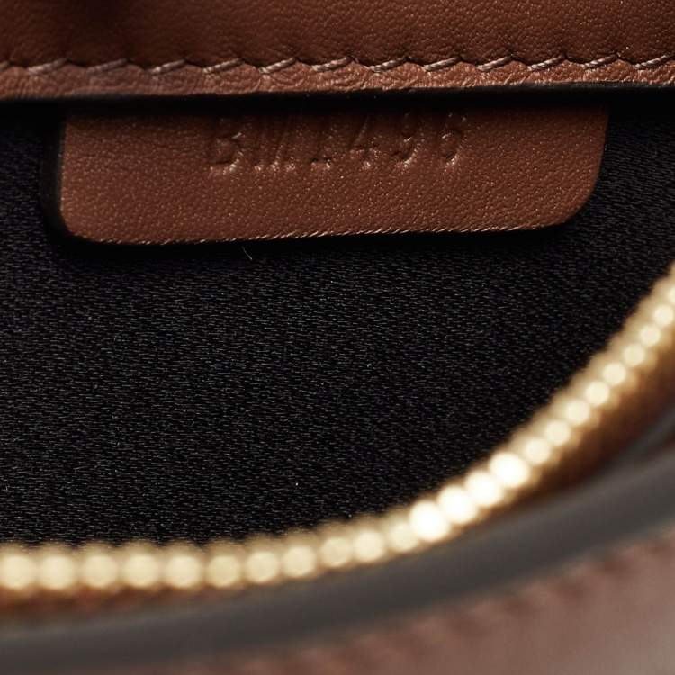 Pre Owned Burberry Multicolor Leather and Velvet Olympia Scarf Oversized Clutch