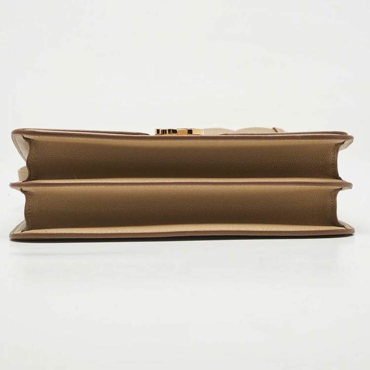 Pre Owned Burberry Archive Beige Leather Medium TB Shoulder Bag