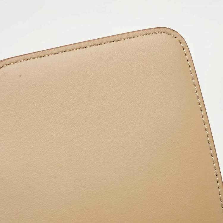 Pre Owned Burberry Archive Beige Leather Medium TB Shoulder Bag