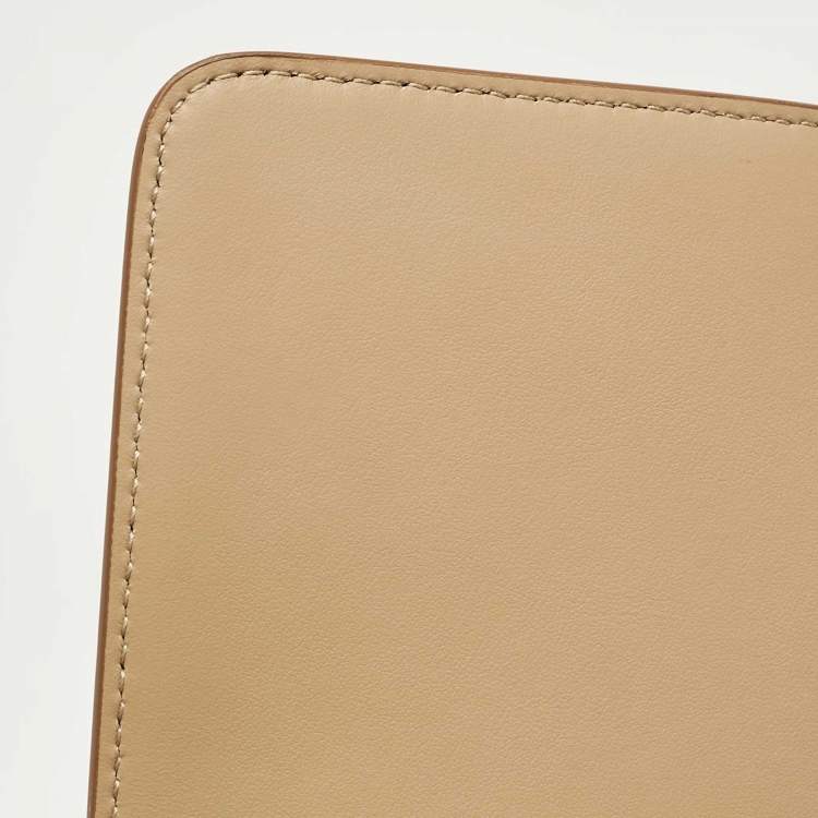 Pre Owned Burberry Archive Beige Leather Medium TB Shoulder Bag