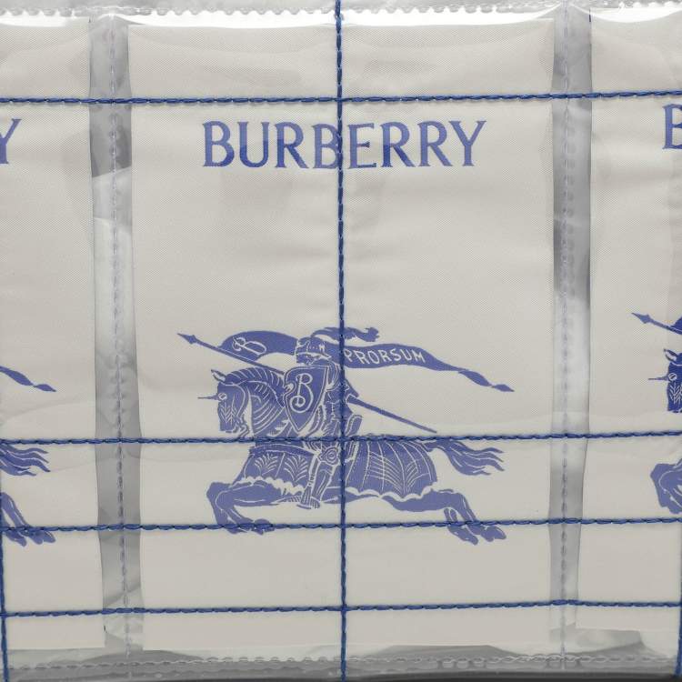 Pre Owned Burberry Transparent PVC EKD Label Pouch