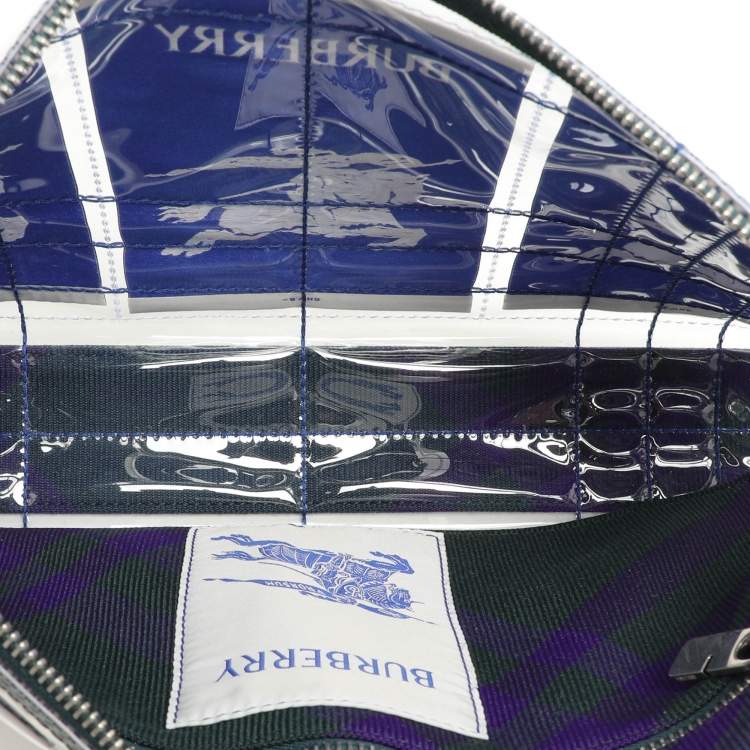 Pre Owned Burberry Transparent PVC EKD Label Pouch