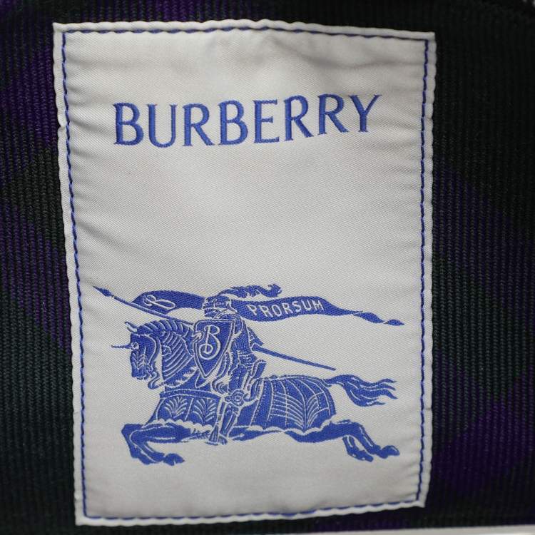 Pre Owned Burberry Transparent PVC EKD Label Pouch