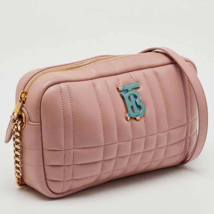 مملوكة مسبقًا Burberry Pink Quilted Leather Small Lola Camera Bag