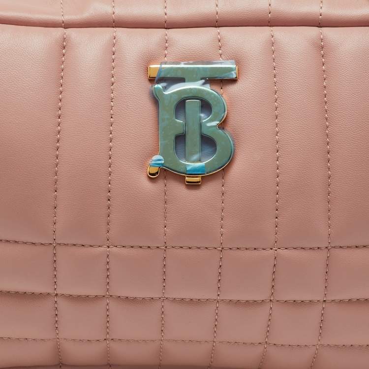 مملوكة مسبقًا Burberry Pink Quilted Leather Small Lola Camera Bag