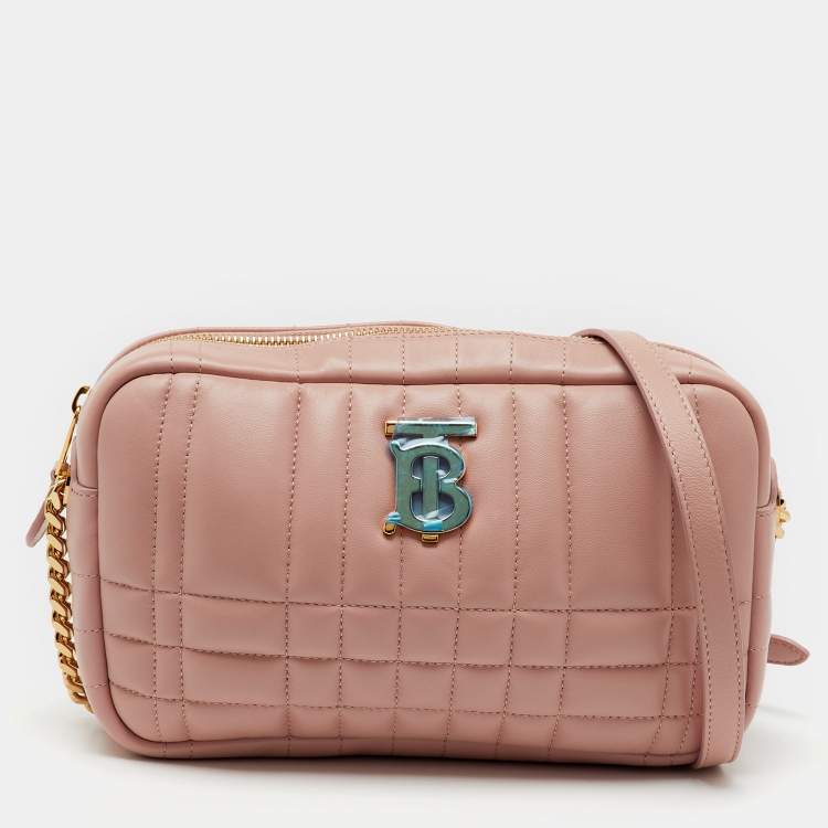 مملوكة مسبقًا Burberry Pink Quilted Leather Small Lola Camera Bag