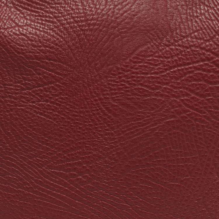 Pre Owned Burberry Ruby Leather Small Knight Shoulder Bag