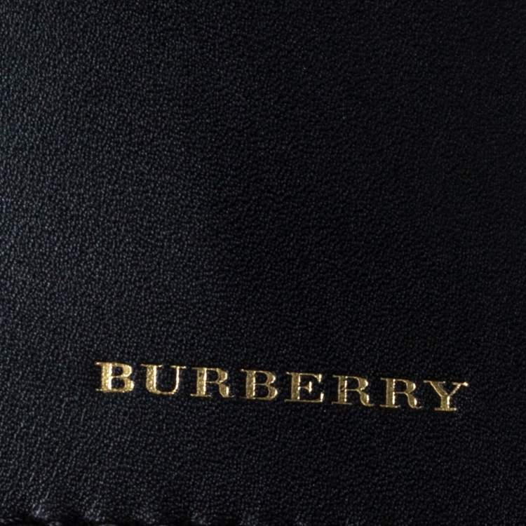 Pre Owned Burberry Black Leather Large Bucket Bag