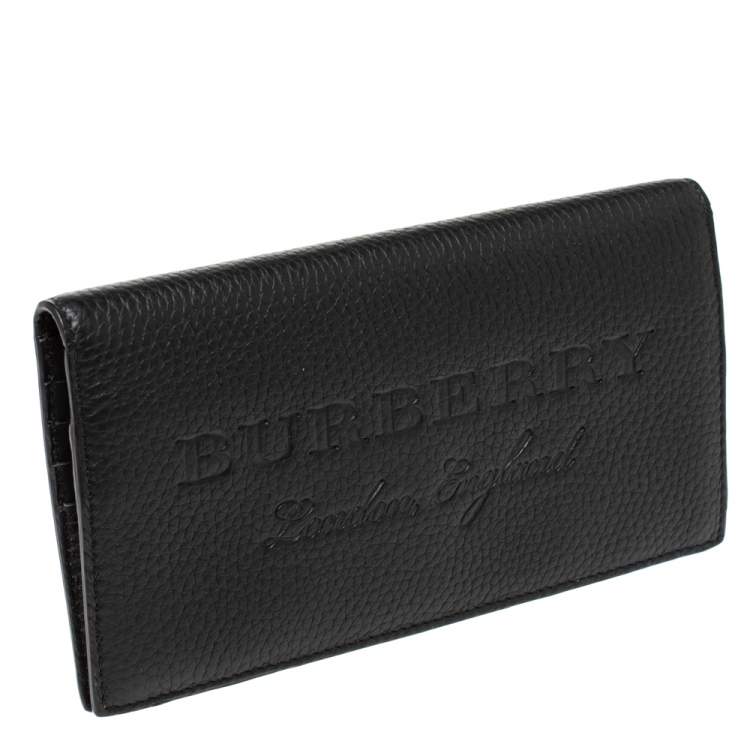 Pre Owned Burberry Black Leather Hastings Bifold Wallet