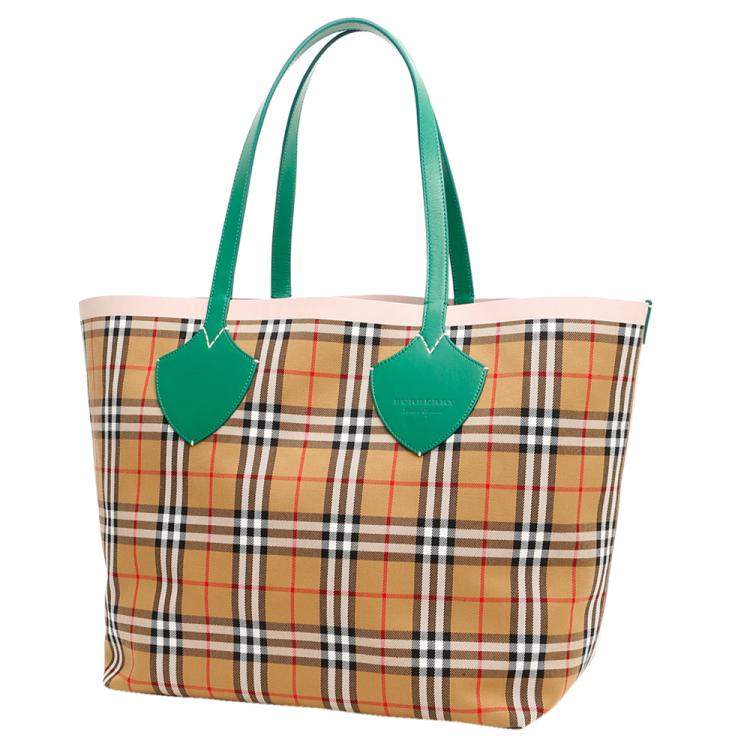 burberry tote bag green