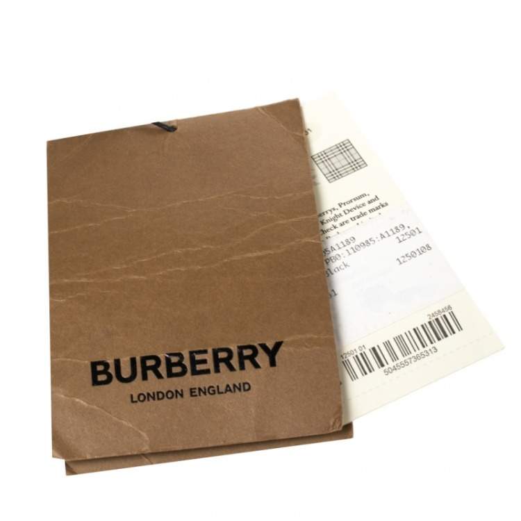 Pre Owned Burberry Black Leather and Nylon Leo Belt Pack Bag
