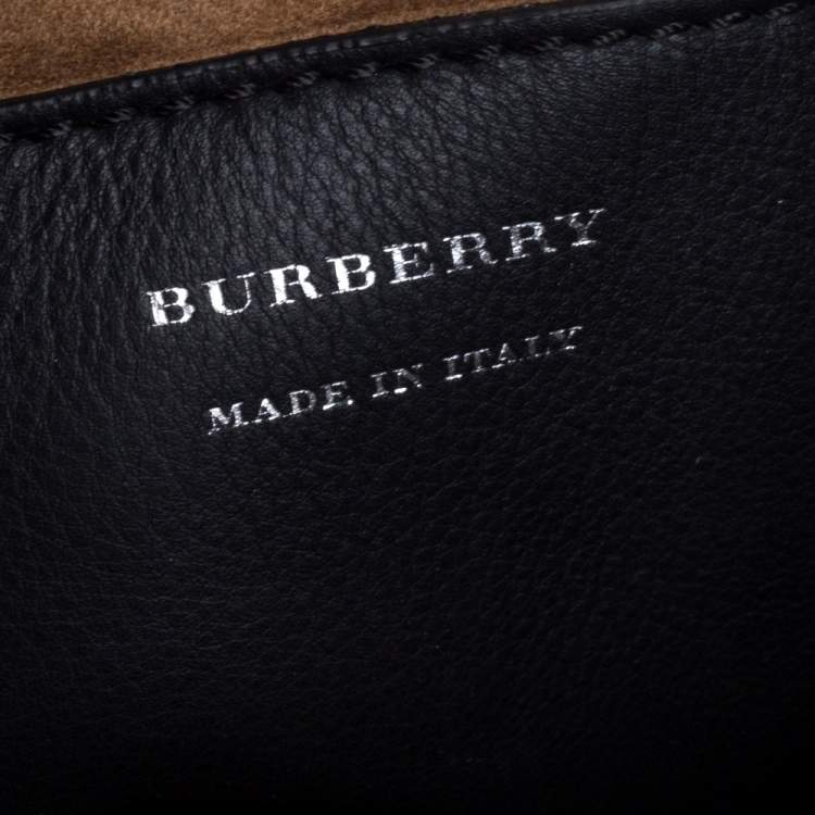 Pre Owned Burberry Black Leather Small GRMT Backpack