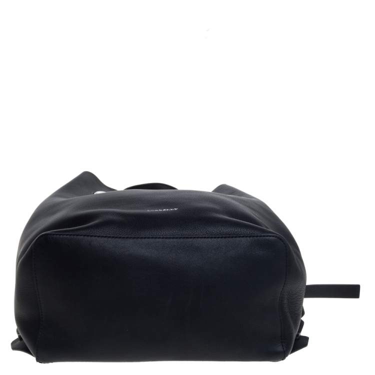 Pre Owned Burberry Black Leather Small GRMT Backpack