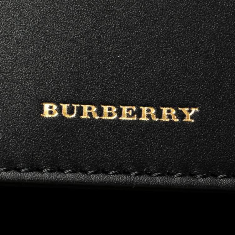 Pre Owned Burberry Black Leather Large Bucket Bag
