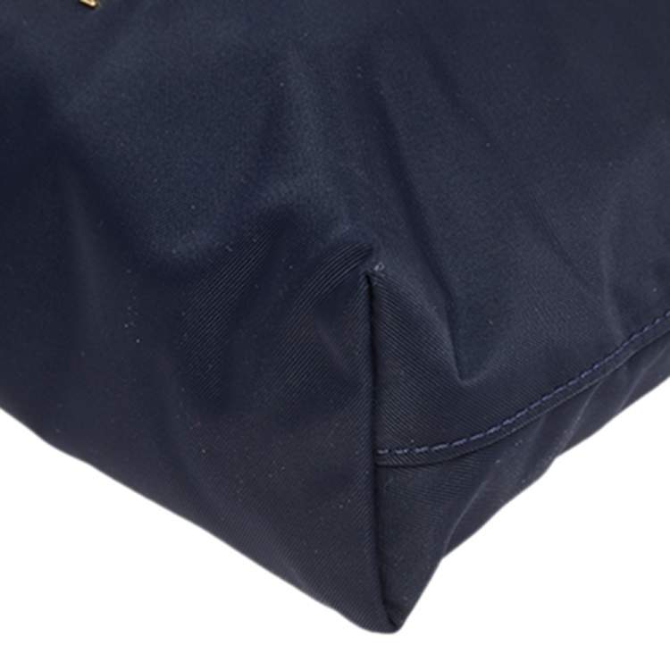 Pre Owned Burberry Navy Blue Nylon Small Pouch