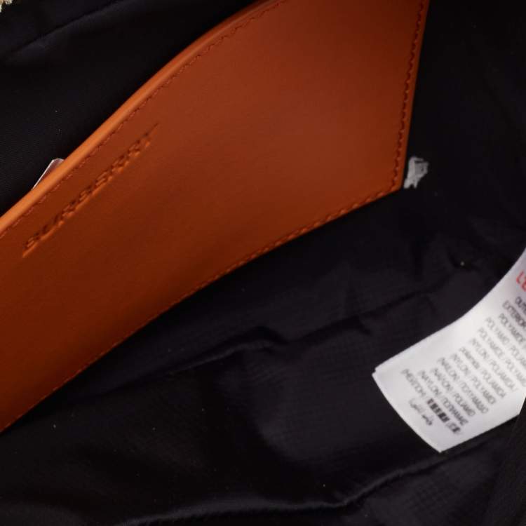 Pre Owned Burberry Multicolor Nylon Logo Patch Bum Bag