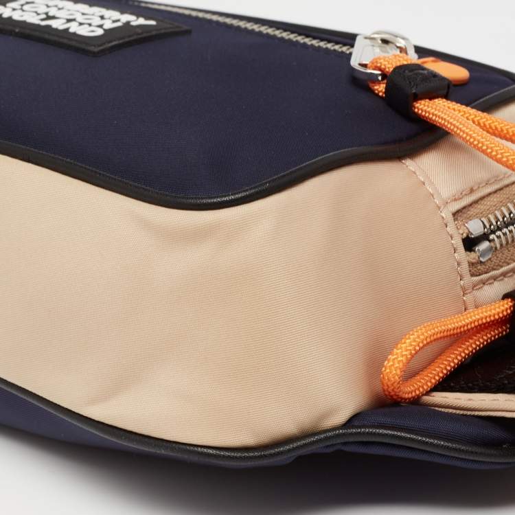 Pre Owned Burberry Multicolor Nylon Logo Patch Bum Bag