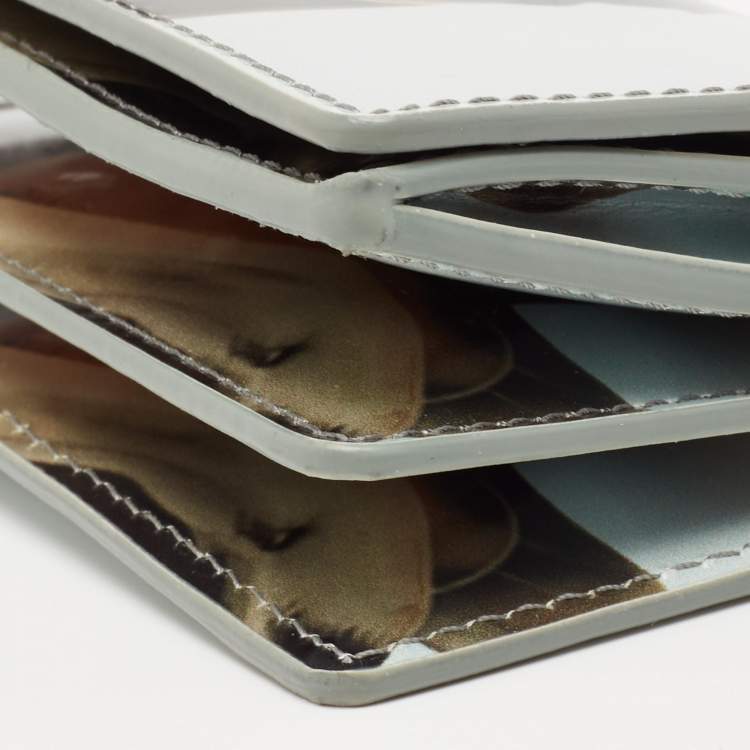 Pre Owned Burberry Multicolor Patent Leather Jessie Bambi Wallet on Chain