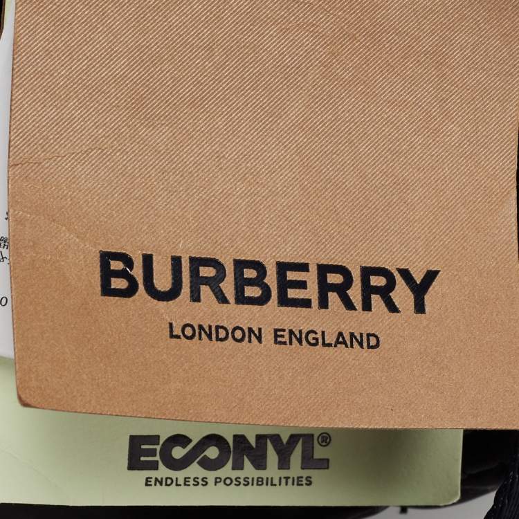 Pre Owned Burberry Black Nylon and Leather Small Rucksack Backpack