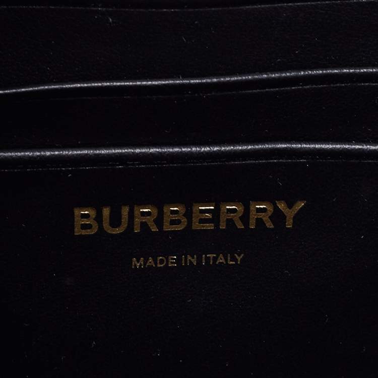 Pre Owned Burberry Brown Monogram Coated Canvas Stripe Crossbody Bag