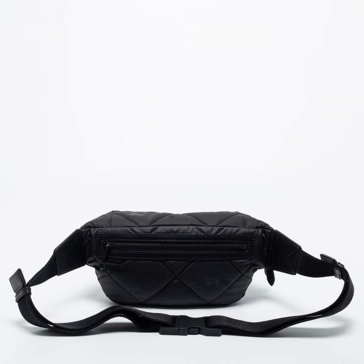 مملوكة مسبقًا Burberry Black Quilted Fabric Sonny Bum Bag
