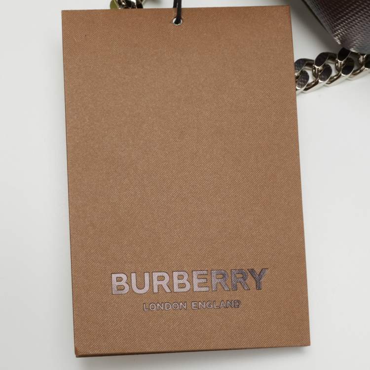 Pre Owned Burberry Green Camouflage Coated and Canvas Small Lola Shoulder Bag