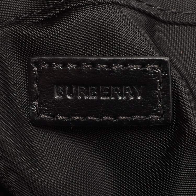 Pre Owned Burberry Black Nylon Phoebe Drawstring Pouch
