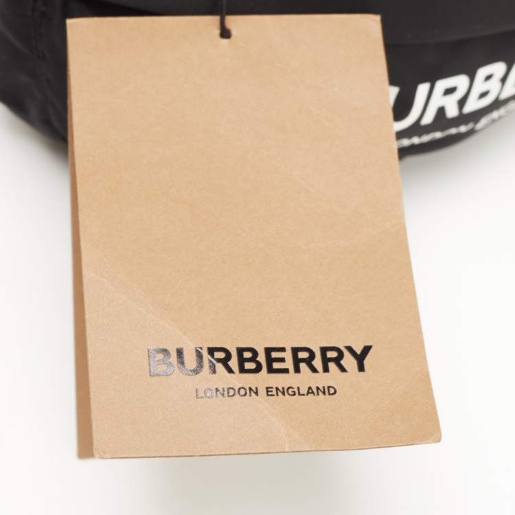 Pre Owned Burberry Black Nylon Phoebe Drawstring Pouch