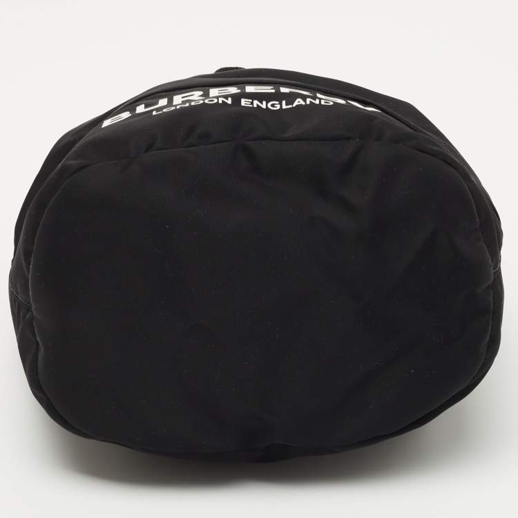 Pre Owned Burberry Black Nylon Phoebe Drawstring Pouch