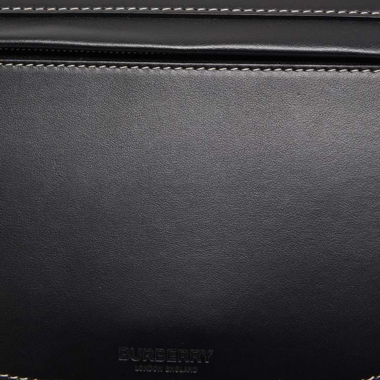 Pre Owned Burberry Black Leather Small Olympia Belt Bag