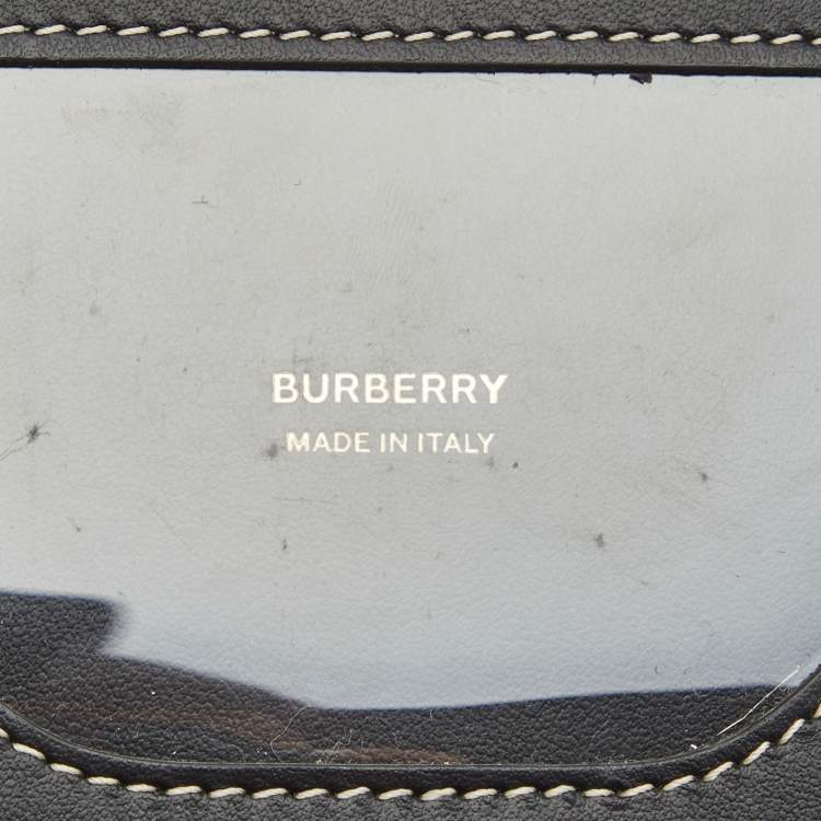 Pre Owned Burberry Black Leather Olympia Fold Wallet