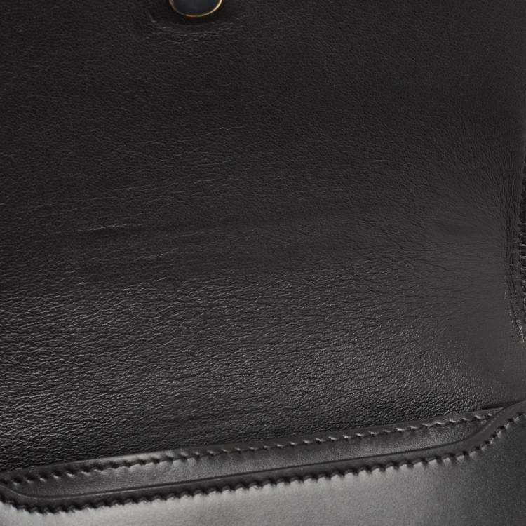 Pre Owned Burberry Black Leather TB Belt Bag