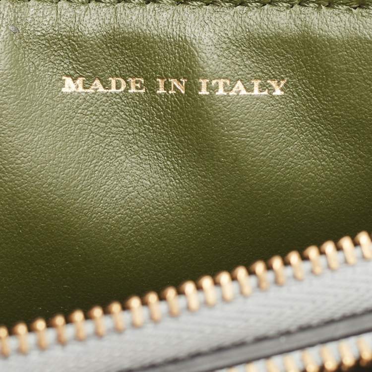 Pre Owned Burberry Silver Leather Penhurst Crossbody Bag