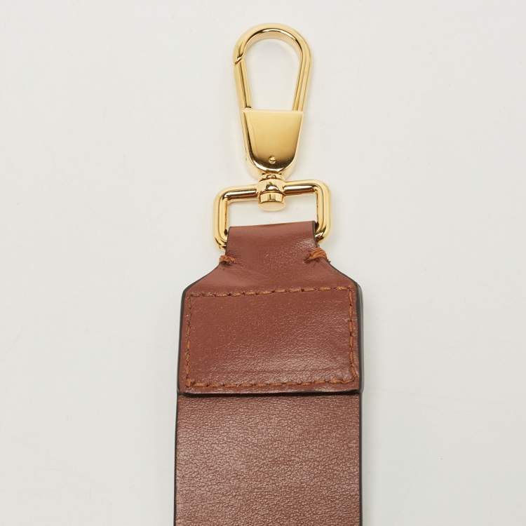 Pre Owned Burberry Brown TB Monogram Coated Canvas and Leather Hackberry Crossbody Bag