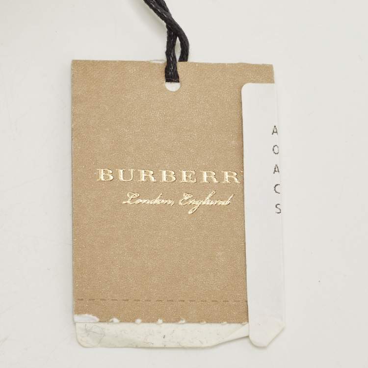 Pre Owned Burberry Brown TB Monogram Coated Canvas and Leather Hackberry Crossbody Bag